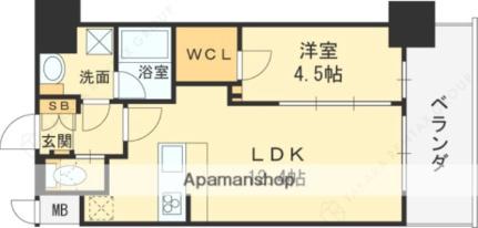 大阪府東大阪市中野南(賃貸マンション1LDK・8階・40.04㎡)の写真 その2