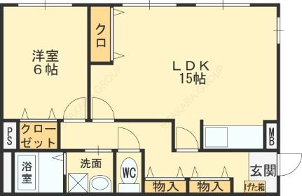 メゾン・ド・ミキＰａｒｔI 101｜大阪府松原市天美西４丁目(賃貸マンション1LDK・1階・52.22㎡)の写真 その2