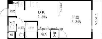 大阪府堺市中区東八田(賃貸マンション1DK・1階・30.00㎡)の写真 その2