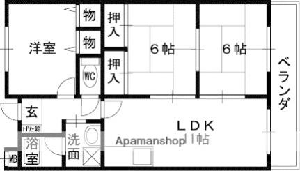 大阪府羽曳野市桃山台４丁目(賃貸マンション3LDK・3階・66.30㎡)の写真 その2