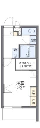 レオパレスプラム 201｜大阪府堺市東区白鷺町２丁(賃貸マンション1K・2階・23.18㎡)の写真 その2