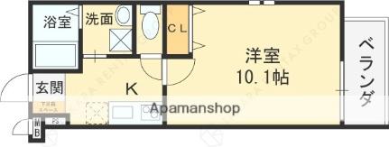 シャルム　コート 201｜大阪府八尾市佐堂町３丁目(賃貸アパート1K・2階・30.80㎡)の写真 その2