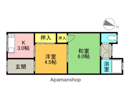 中尾ハイツ 201｜大阪府寝屋川市池田２丁目(賃貸アパート2K・2階・27.00㎡)の写真 その2