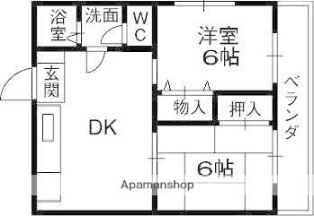 コンフェリア秦 401｜大阪府寝屋川市秦町(賃貸マンション2DK・4階・37.80㎡)の写真 その2