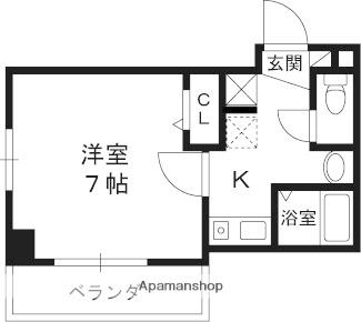 Ｍ’プラザ香里参番館 401｜大阪府寝屋川市香里新町(賃貸マンション1K・4階・22.70㎡)の写真 その2