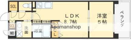 ｅｓｔａｇｅｏ関目高殿 406｜大阪府大阪市旭区高殿７丁目(賃貸マンション1LDK・4階・33.12㎡)の写真 その2