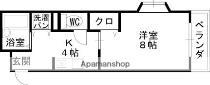 ハイマートさつき 406｜大阪府高槻市富田町１丁目(賃貸マンション1K・4階・27.84㎡)の写真 その2