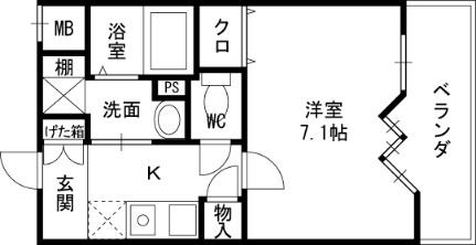 アーバンウェル茨木 1307｜大阪府茨木市双葉町(賃貸マンション1K・13階・25.20㎡)の写真 その2