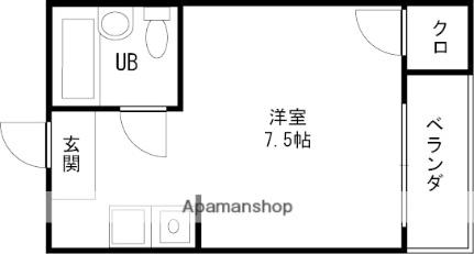 香里グリーンハイツ 106｜大阪府寝屋川市香里新町(賃貸マンション1R・1階・16.00㎡)の写真 その2