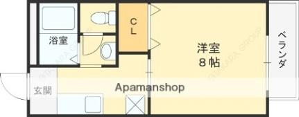 ウエストホン 201｜大阪府寝屋川市境橋町(賃貸アパート1K・2階・25.00㎡)の写真 その2