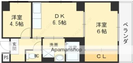 サバービア581 503｜大阪府守口市日向町(賃貸マンション2DK・5階・39.35㎡)の写真 その2