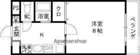 フレグランス白鳩 203 ｜ 大阪府門真市柳田町（賃貸マンション1K・2階・25.88㎡） その2