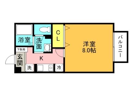 大阪府枚方市渚本町(賃貸アパート1K・1階・26.60㎡)の写真 その2