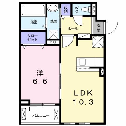 ラ　ヴィータ　リッカ 301｜大阪府枚方市大峰元町１丁目(賃貸アパート1LDK・3階・41.98㎡)の写真 その2