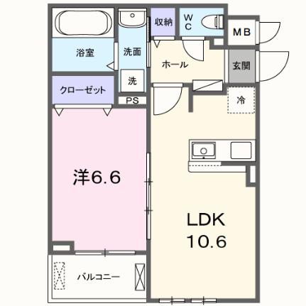 東神田町アパートＥＡＳＴ 306｜大阪府寝屋川市東神田町(賃貸アパート1LDK・3階・42.00㎡)の写真 その2