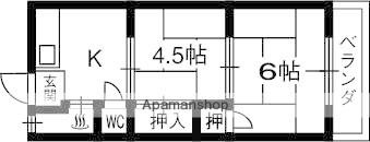 ニシマンション 305｜大阪府高槻市明野町(賃貸マンション2K・3階・27.54㎡)の写真 その2