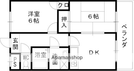 ルミエール 105｜大阪府高槻市城南町２丁目(賃貸マンション2DK・1階・46.00㎡)の写真 その2