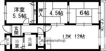 大阪府寝屋川市石津元町(賃貸マンション3LDK・4階・66.00㎡)の写真 その2