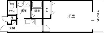 シャルマン　エスパース 201｜大阪府枚方市東船橋２丁目(賃貸アパート1K・2階・26.08㎡)の写真 その2