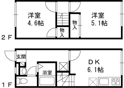 レオパレス寿 107｜大阪府枚方市伊加賀西町(賃貸アパート2DK・1階・40.95㎡)の写真 その2