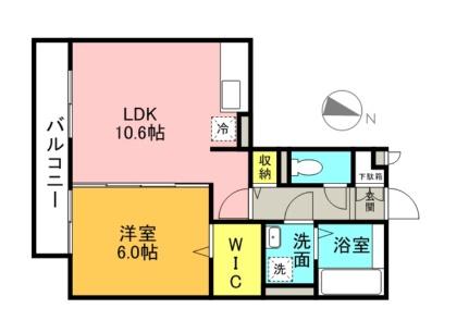 大阪府高槻市野田２丁目(賃貸アパート1LDK・2階・42.86㎡)の写真 その2