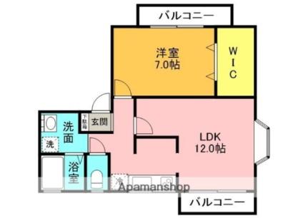 グリーンパーク楠葉 B105｜大阪府枚方市東船橋２丁目(賃貸アパート1LDK・1階・47.00㎡)の写真 その2