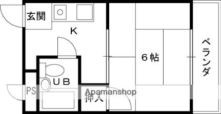 シャトー八坂 202｜大阪府寝屋川市八坂町(賃貸マンション1K・2階・19.44㎡)の写真 その2