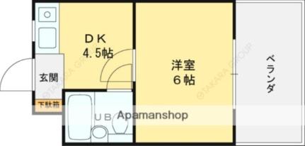 セジュール八戸ノ里 ｜大阪府東大阪市中小阪５丁目(賃貸マンション1DK・4階・18.00㎡)の写真 その2