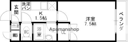 大阪府東大阪市菱屋西６丁目(賃貸マンション1K・7階・21.00㎡)の写真 その2