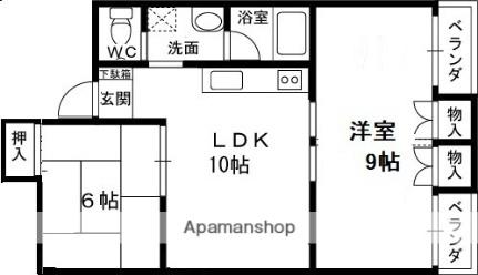ラ・コートはびきの 301｜大阪府羽曳野市はびきの２丁目(賃貸マンション2LDK・3階・47.21㎡)の写真 その2