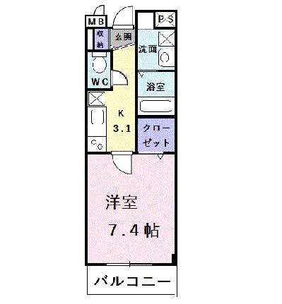 プリムローズヒル 303｜大阪府堺市中区深井沢町(賃貸マンション1K・3階・26.96㎡)の写真 その2