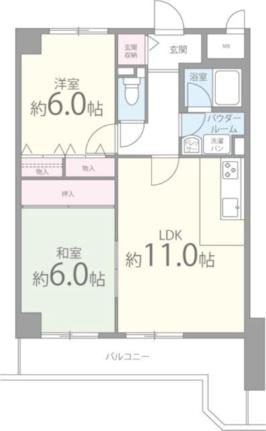 エスポワール恵我之荘 501｜大阪府羽曳野市恵我之荘３丁目(賃貸マンション2LDK・5階・55.47㎡)の写真 その2