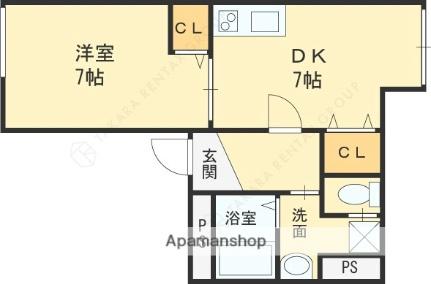 ｋｕｋｕｌｕＲＥＸ古市 101｜大阪府羽曳野市誉田２丁目(賃貸アパート1DK・1階・34.96㎡)の写真 その2