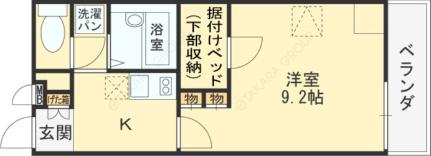 レオパレス恩智北町ハイツ 206｜大阪府八尾市恩智北町１丁目(賃貸マンション1K・2階・26.08㎡)の写真 その2