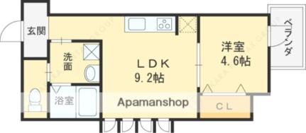 ＬＵＣＥ　ＦＵＪＩ 203｜大阪府大阪市城東区東中浜１丁目(賃貸アパート1LDK・2階・32.70㎡)の写真 その2