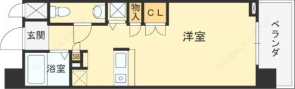 大阪府大阪市北区西天満４丁目(賃貸マンション1R・8階・21.75㎡)の写真 その2