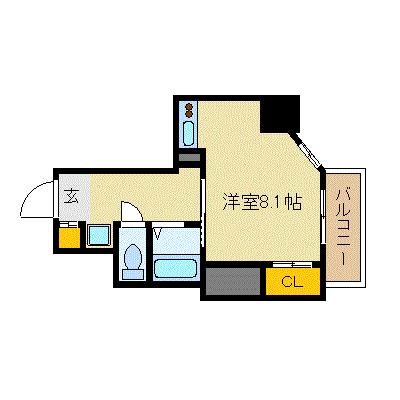 ル・パルトネール梅田北 1005｜大阪府大阪市北区豊崎１丁目(賃貸マンション1R・10階・22.92㎡)の写真 その2