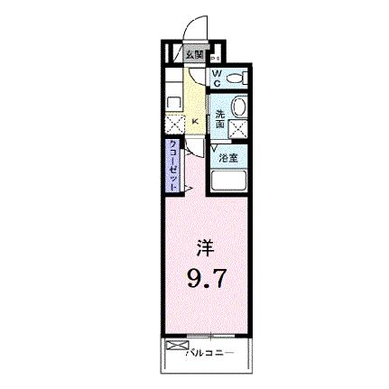 アンジュ　ド　ボヌール　香里園 303｜大阪府枚方市南中振２丁目(賃貸アパート1K・3階・28.87㎡)の写真 その2