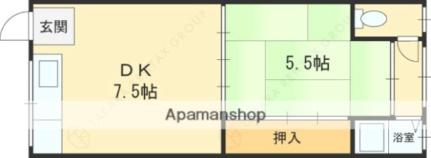 福井マンション 202｜大阪府東大阪市稲田本町１丁目(賃貸マンション1DK・2階・30.57㎡)の写真 その2