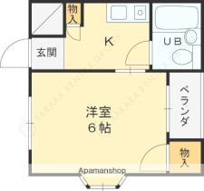 兵庫県西宮市上ケ原四番町（賃貸マンション1K・1階・19.35㎡） その2