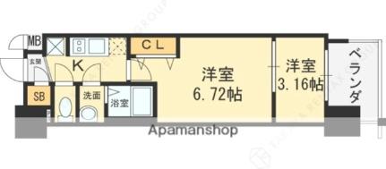 スプランディッド荒本駅前ＤＵＥ 1002｜大阪府東大阪市横枕西(賃貸マンション2K・10階・27.61㎡)の写真 その2