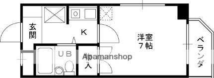 兵庫県西宮市南越木岩町(賃貸マンション1K・3階・21.45㎡)の写真 その2