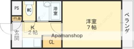 グローバルエイシン 109｜大阪府東大阪市友井３丁目(賃貸マンション1K・2階・20.00㎡)の写真 その2