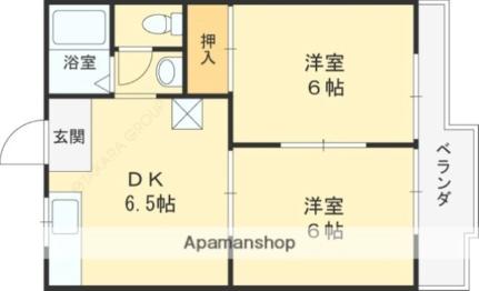 大阪府東大阪市川中(賃貸アパート2DK・1階・42.06㎡)の写真 その2