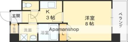 グランシス高井田 1203｜大阪府東大阪市高井田西６丁目(賃貸マンション1K・12階・28.40㎡)の写真 その2