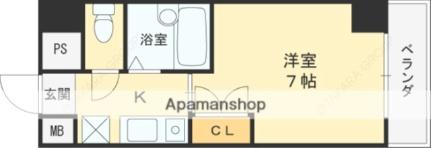 ソフィア 406｜大阪府東大阪市吉田本町３丁目(賃貸マンション1K・4階・23.00㎡)の写真 その2