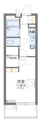 レオパレスエルヴェール　サンク 203｜大阪府東大阪市菱江２丁目(賃貸マンション1K・2階・20.81㎡)の写真 その2