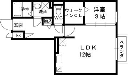 大阪府東大阪市角田１丁目(賃貸アパート1LDK・2階・40.35㎡)の写真 その2