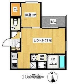 ＲＥＧＡＬＥＳＴ北野田 102｜大阪府堺市東区南野田(賃貸アパート1LDK・1階・30.69㎡)の写真 その2