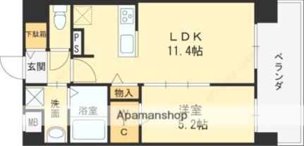 ソレイユルヴァン ｜大阪府大阪市城東区成育４丁目(賃貸マンション1LDK・4階・40.03㎡)の写真 その2